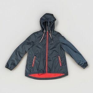 Tommy Hilfiger Women's Windbreaker Jacket Rain Jacket Full Zip Size Small Blue
